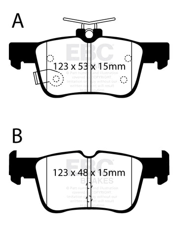 EBC Yellowstuff 4000 Series Street and Track Brake Pad Set (DP42384R) Image 2