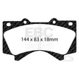 EBC Brakes Pad and Disc Kit (PD08KF600) Image 1