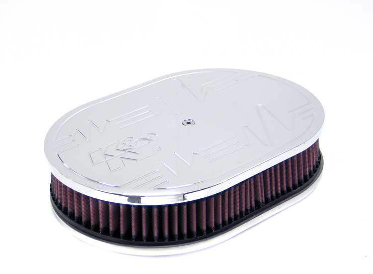 K&N Oval Air Filter Assembly 66-1570 Complete Intake System
