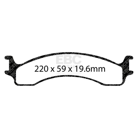 EBC Greenstuff 6000 Series Truck and SUV Brake Pad Set (DP61307) Image 3