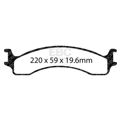 EBC Greenstuff 6000 Series Truck and SUV Brake Pad Set (DP61307) Image 3