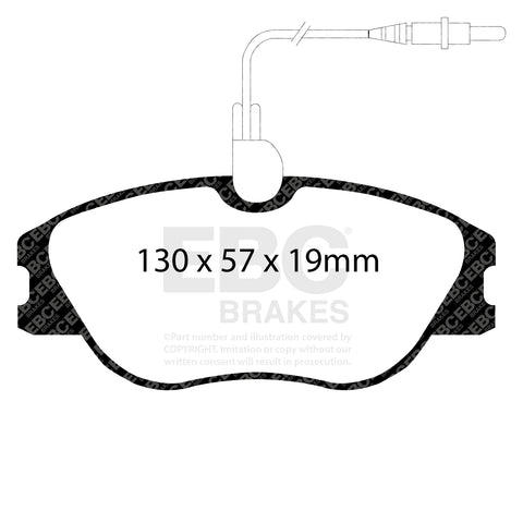 EBC Ultimax OE Replacement Brake Pad Set (DP1396) Image 1