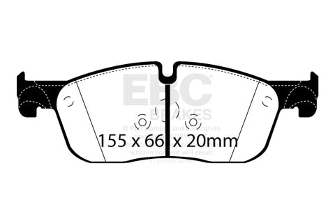 EBC Greenstuff 6000 Series Truck and SUV Brake Pad Set (DP62255) Image 3