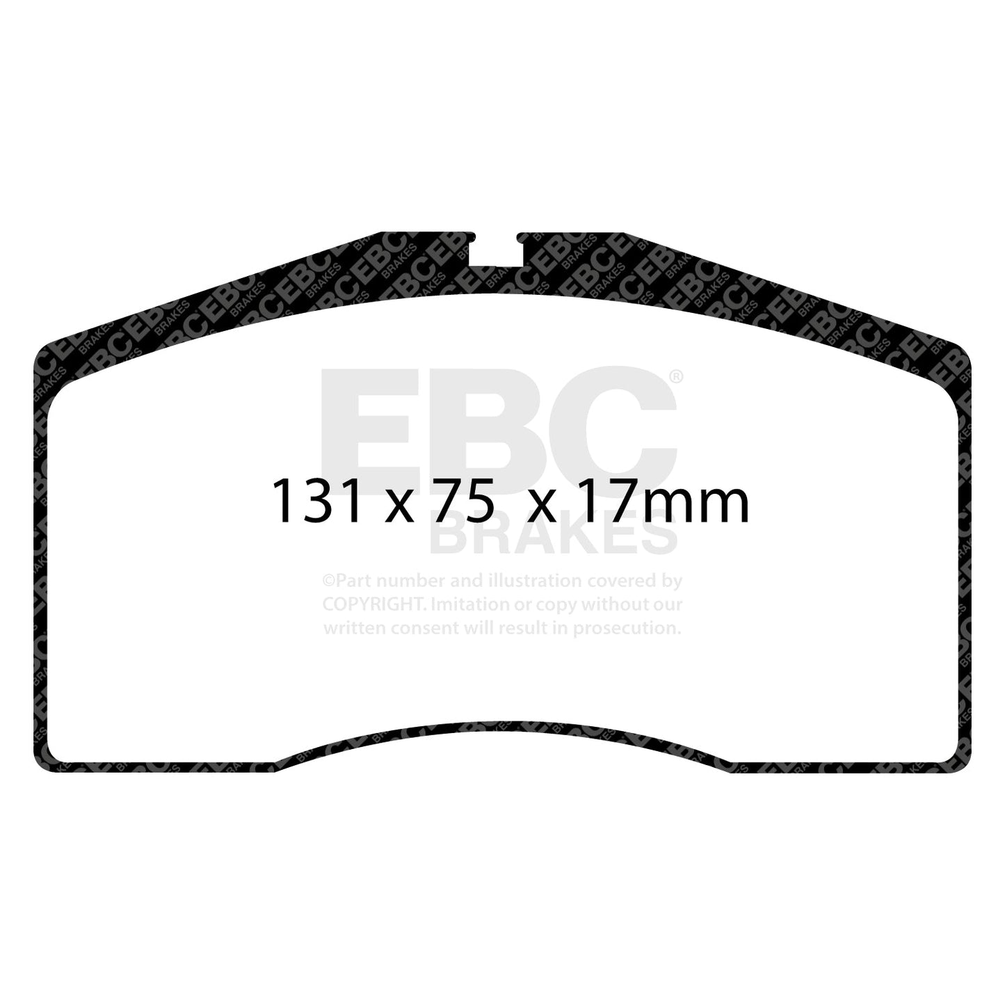 EBC Redstuff 3000 Series Sport Brake Pad Set (DP3997C) Image 3