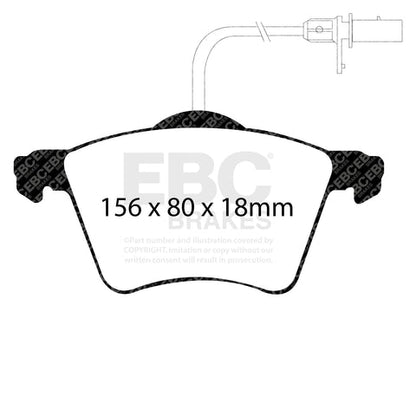 EBC Ultimax OE Replacement Brake Pad Set (DP1368) Image 3
