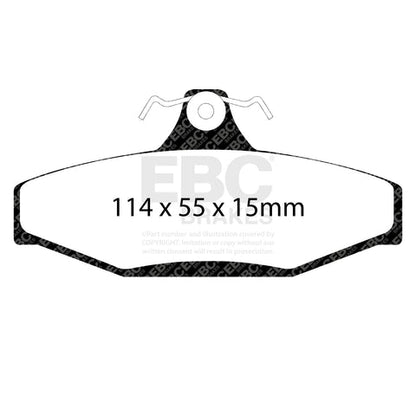 EBC Ultimax OE Replacement Brake Pad Set (DP1132) Image 3