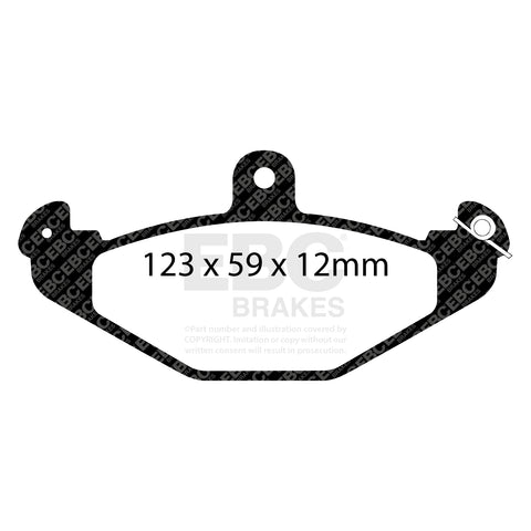 EBC Greenstuff 2000 Series Sport Brake Pad Set (DP2885/2) Image 1