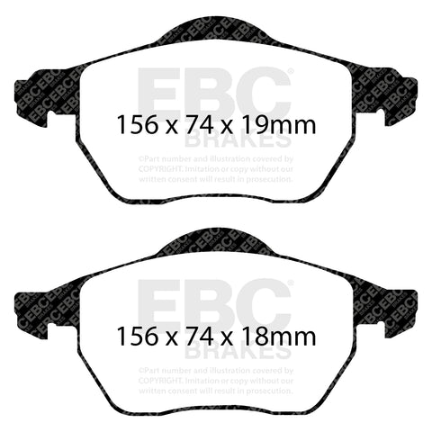 EBC Redstuff 3000 Series Sport Brake Pad Set (DP31439C) Image 4