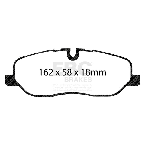 EBC Greenstuff 6000 Series Truck and SUV Brake Pad Set (DP61541) Image 3