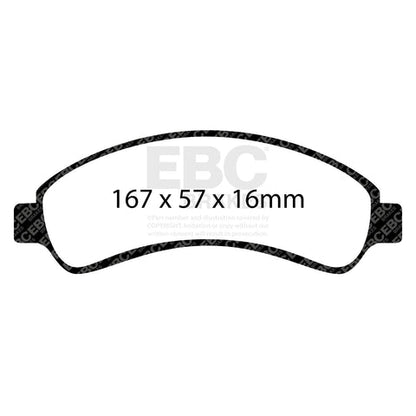 EBC Greenstuff 6000 Series Truck and SUV Brake Pad Set (DP61256) Image 4