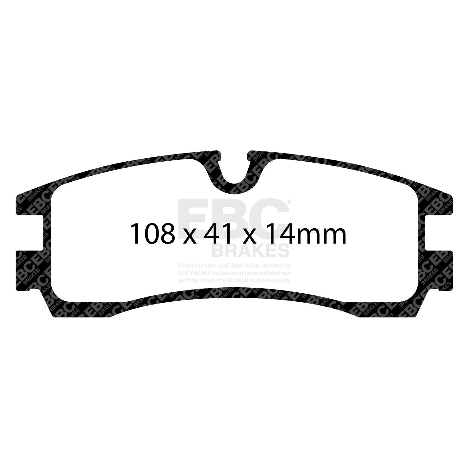 EBC Redstuff 3000 Series Sport Brake Pad Set (DP31621/2C)