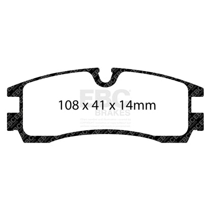 EBC Redstuff 3000 Series Sport Brake Pad Set (DP31621/2C)