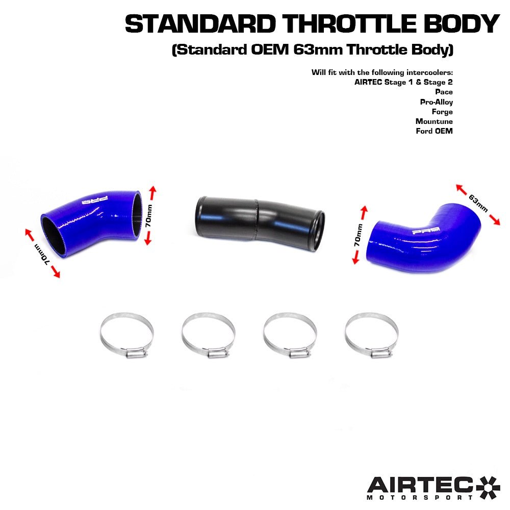 AIRTEC Motorsport 70mm Cold Side Boost Pipe for Focus RS Mk2 Image 2