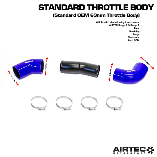 AIRTEC Motorsport 70mm Cold Side Boost Pipe for Focus RS Mk2 Image 2