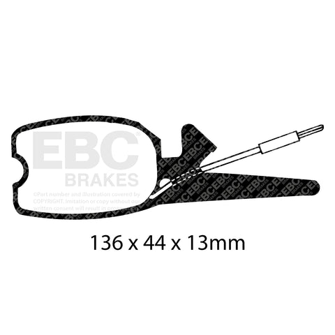 EBC Brakes Pad and Disc Kit (PDKF500) Image 1