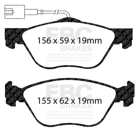 EBC Brakes Pad and Disc Kit (PDKF074) Image 4