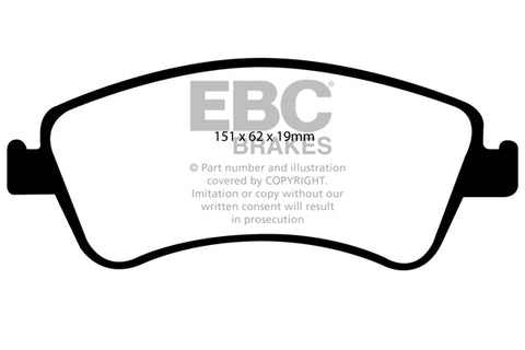 EBC Brakes Pad and Disc Full vehicle Kit (PD40K1879) Image 5
