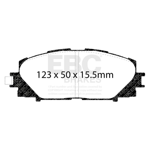 EBC Greenstuff 2000 Series Sport Brake Pad Set (DP21817/2) Image 4
