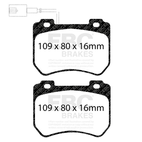 EBC Brakes Pad and Disc Kit (PDKF055) Image 1