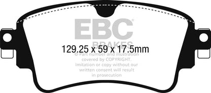 EBC Redstuff 3000 Series Sport Brake Pad Set (DP32254C) Image 1