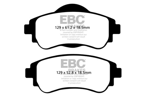 EBC Greenstuff 2000 Series Sport Brake Pad Set (DP22109) Image 1