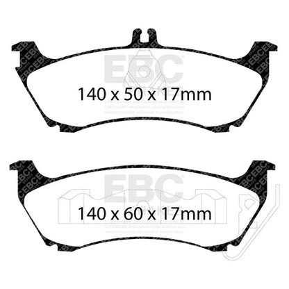 EBC Greenstuff 6000 Series Truck and SUV Brake Pad Set (DP61437) Image 4