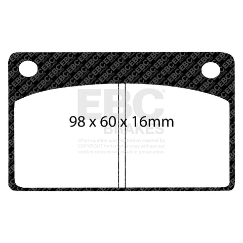 EBC Greenstuff 2000 Series Sport Brake Pad Set (DP2143) Image 1