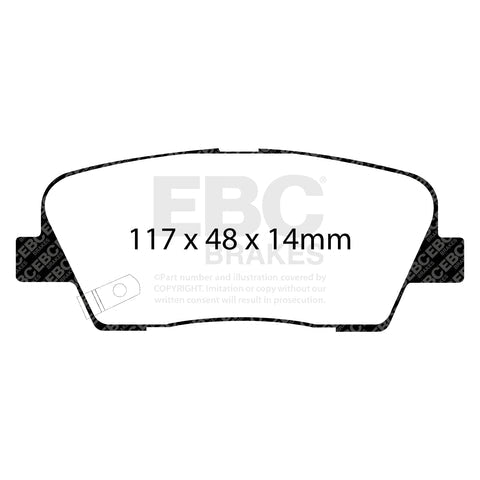 EBC Greenstuff 6000 Series Truck and SUV Brake Pad Set (DP61806) Image 4