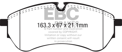 EBC Ultimax OE Replacement Brake Pad Set (DPX2338) Image 3
