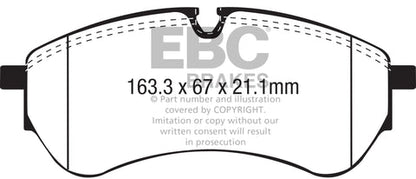 EBC Ultimax OE Replacement Brake Pad Set (DPX2338) Image 3