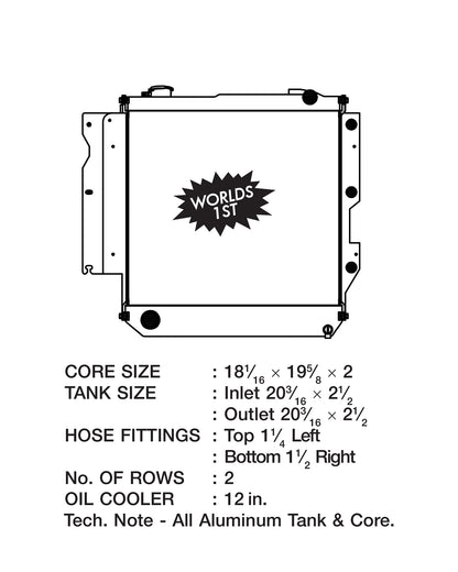 CSF All-Aluminium Radiator for Jeep Wrangler TJ 2.4 & 4.0 (2005-2006) - image 2