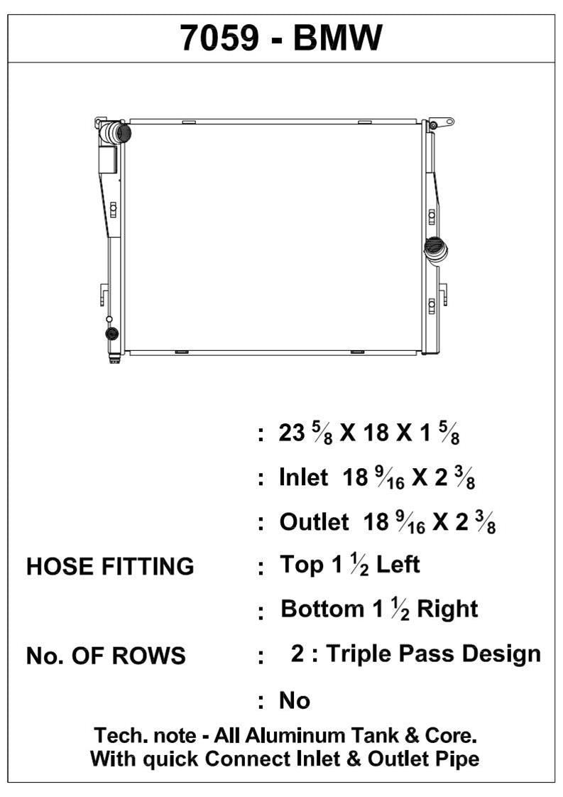 CSF Triple-Pass All-Aluminium Radiator for BMW E9x M3 - image 3