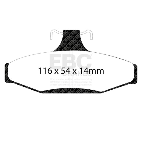 EBC Greenstuff 2000 Series Sport Brake Pad Set (DP21501) Image 4