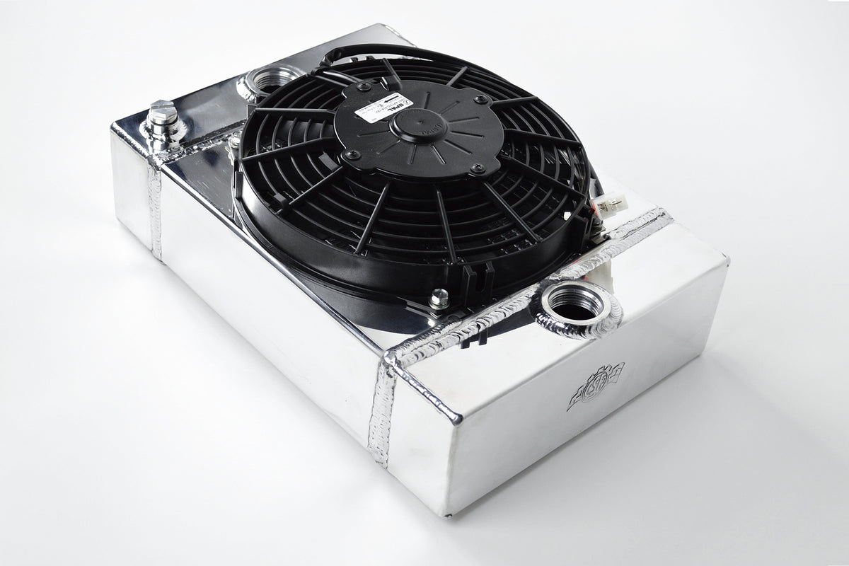 CSF KING Cooler Drag Race Radiator with Fan & Mounting Kit (Universal)