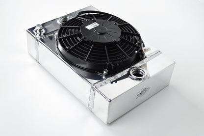CSF KING Cooler Drag Race Radiator with Fan & Mounting Kit (Universal)