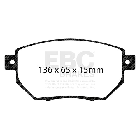 EBC Brakes Pad and Disc Kit (PD03KF867) Image 1