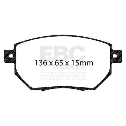 EBC Greenstuff 6000 Series Truck and SUV Brake Pad Set (DP61659) Image 2
