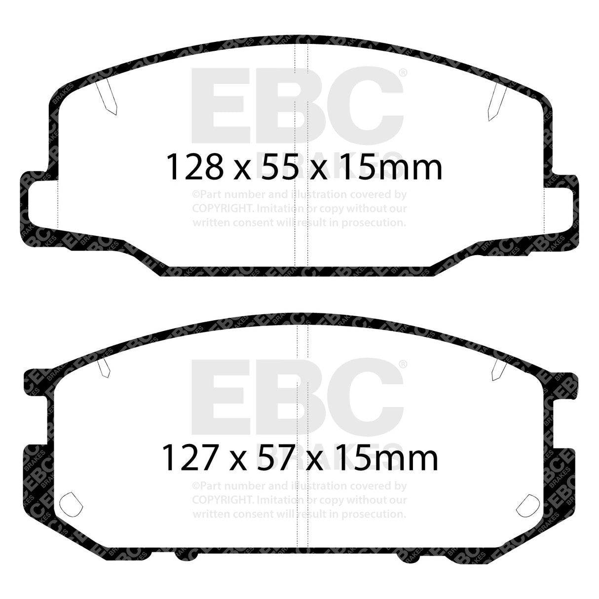 EBC Brakes Pad and Disc Kit (PDKF1945) Image 2