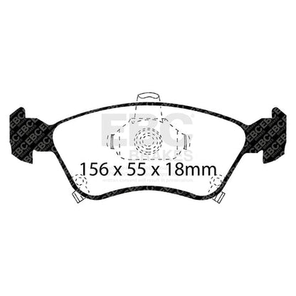 EBC Greenstuff 2000 Series Sport Brake Pad Set (DP21171) Image 1