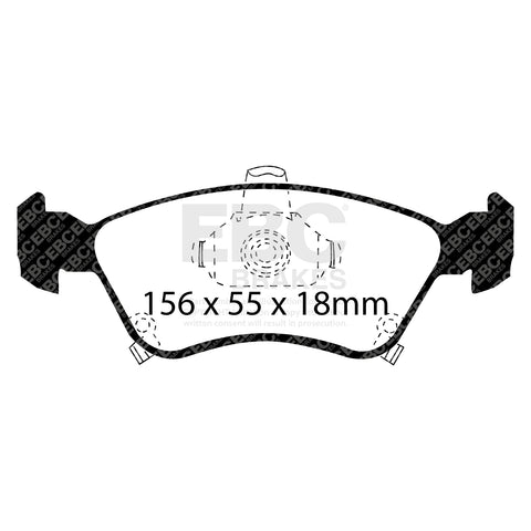 EBC Greenstuff 2000 Series Sport Brake Pad Set (DP21171) Image 1