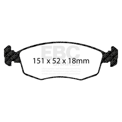 EBC Ultimax OE Replacement Brake Pad Set (DP1337) Image 1