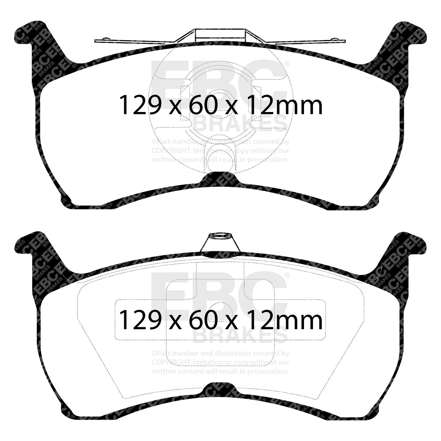 EBC Redstuff 3000 Series Sport Brake Pad Set (DP31504C) Image 2