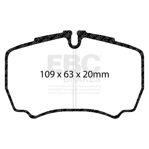 EBC Ultimax OE Replacement Brake Pad Set (DP1440) Image 2