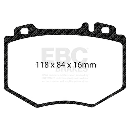 EBC Redstuff 3000 Series Sport Brake Pad Set (DP31487C)