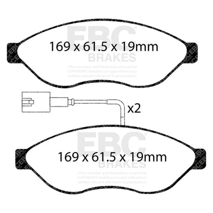 EBC Brakes Pad and Disc Full vehicle Kit (PD40K2244)
