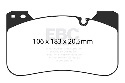 EBC Racing RP-X Track and Race Brake Pads (DP82331RPX) Image 3