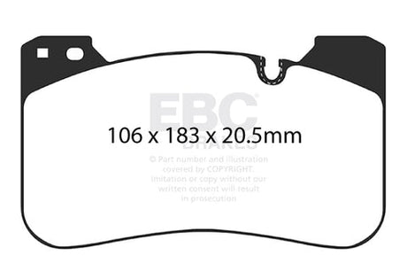 EBC Bluestuff NDX Trackday Brake Pad Set (DP52331NDX) Image 2