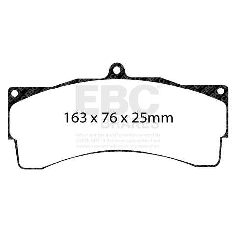 EBC Racing RP-1 Track and Race Brake Pads (DP8033RP1) Image 1