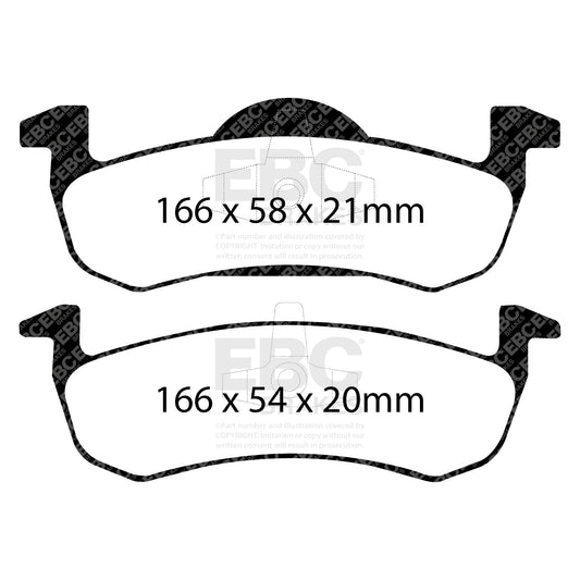 EBC Brakes Pad and Disc Full vehicle Kit (PD40K730) Image 2