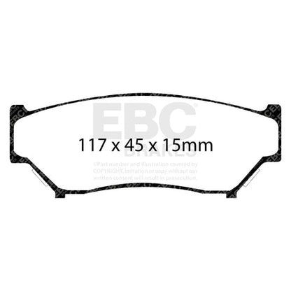 EBC Greenstuff 6000 Series Truck and SUV Brake Pad Set (DP6979) Image 3